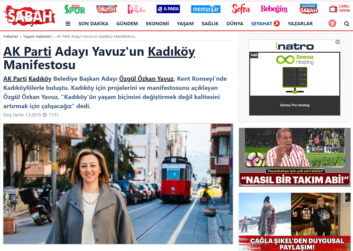 SABAH: AK Parti Adayı Yavuz'un Kadıköy Manifestosu
