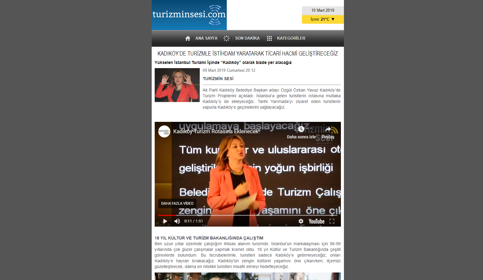 Turizminsesi.Com: Kadıköy’de Turizmle İstihdam Yaratarak Ticari Hacmi Geliştireceğiz
