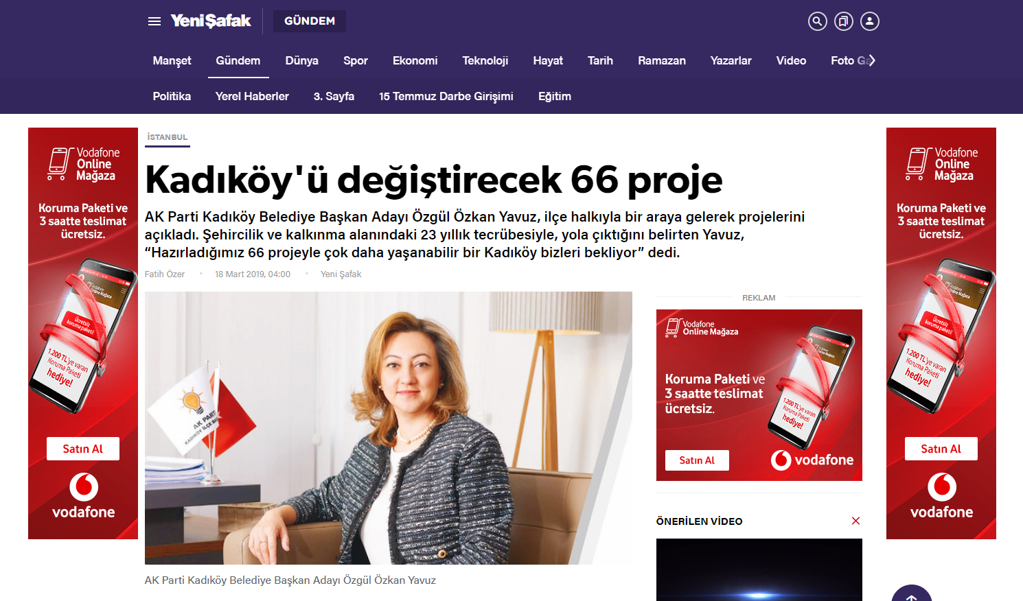 YENİ ŞAFAK: Kadıköy'ü değiştirecek 66 proje