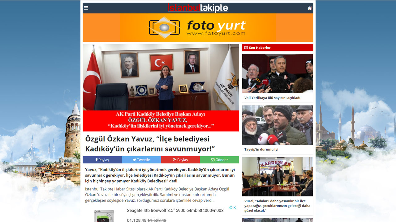 Özgül Özkan Yavuz, “İlçe belediyesi Kadıköy’ün çıkarlarını savunmuyor!”