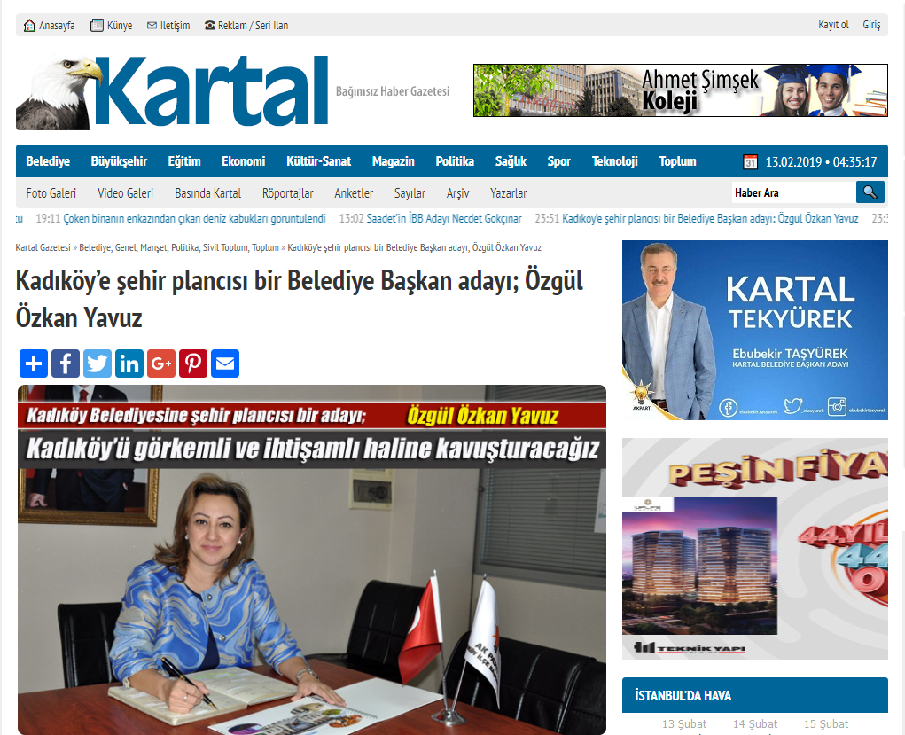 Kartal Gazetesi: Kadıköy'ü görkemli ve ihtişamlı haline kavuşturacağız
